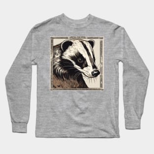 Ai Generated Badger Long Sleeve T-Shirt